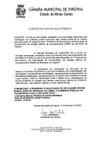 Alteração de data e convocação de Audiência Pública